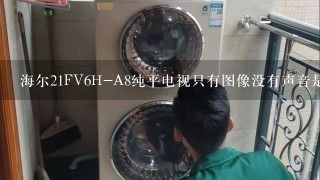 海尔21FV6H-A8纯平电视只有图像没有声音是什么原因