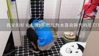 我家的好太太牌13L燃气热水器故障代码是E5是什么情况？