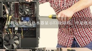 请教万和燃气热水器显示E1故障码，中途熄火