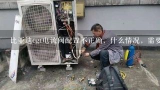 比亚迪egr电流阀配置不正确，什么情况，需要怎么处理，发动机故障灯亮了