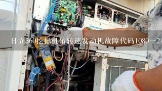 日立360挖掘机吊转速发动机故障代码1080一2和10011一2请问是怎么了谢谢大