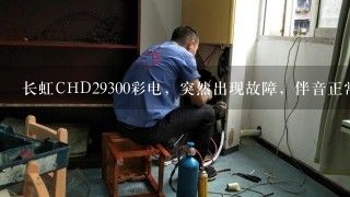 长虹CHD29300彩电，突然出现故障，伴音正常，图像缩小，闪动，伴有吱吱声，请问原因，