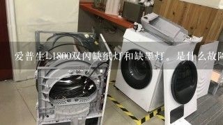 爱普生L1800双闪缺纸灯和缺墨灯。是什么故障?