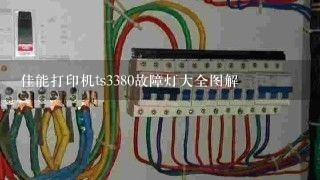 佳能打印机ts3380故障灯大全图解