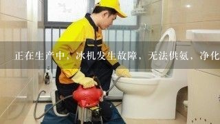 正在生产中，冰机发生故障，无法供氨，净化岗位如何处理？