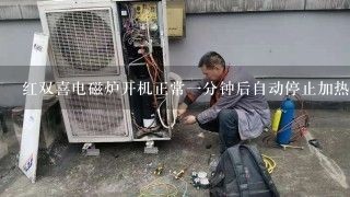 红双喜电磁炉开机正常一分钟后自动停止加热现故障码E4，但从新开机又能加热，但一分钟后又停止加热，再