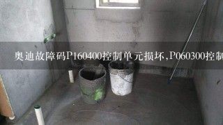 奥迪故障码P160400控制单元损坏,P060300控制单元损坏，在哪个位置怎么排除？