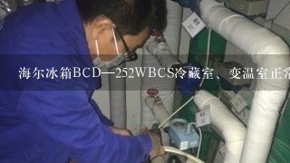 海尔冰箱BCD—252WBCS冷藏室、变温室正常 冷冻室不